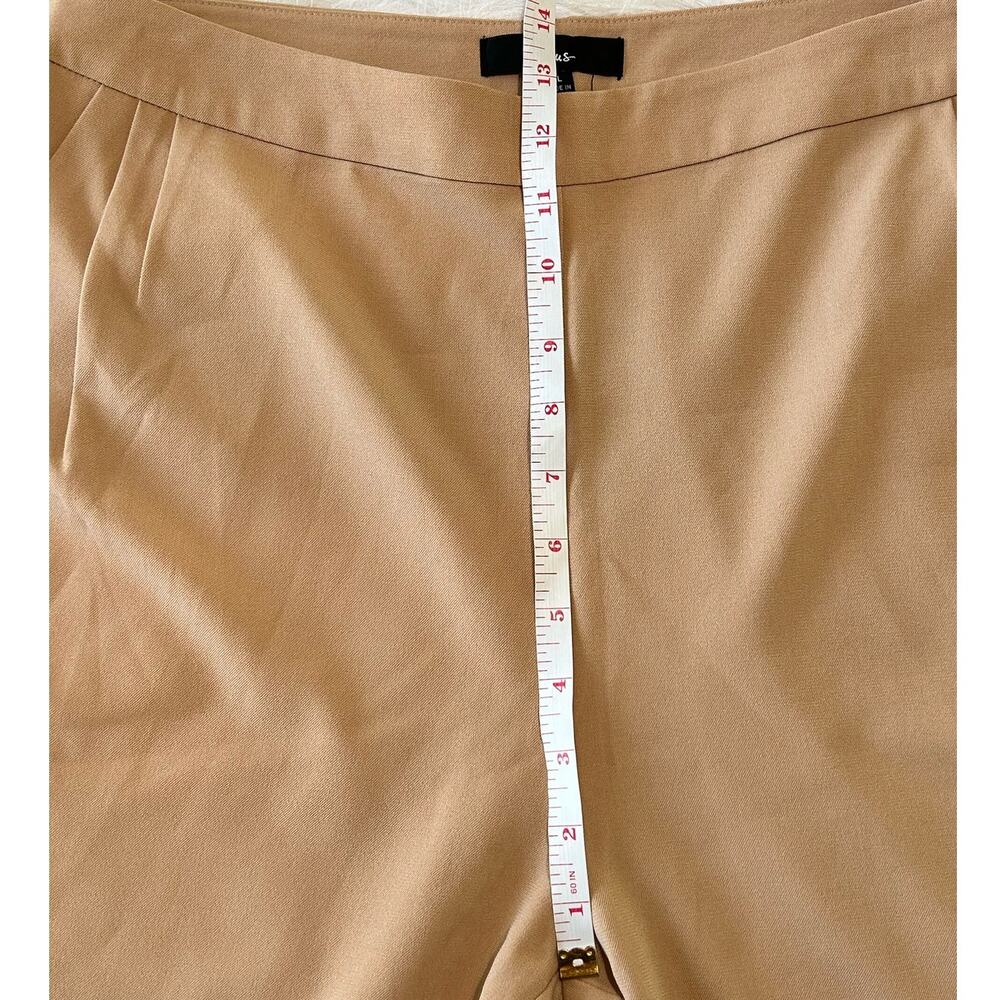 Lulus Kick It Beige High-Waisted Trousers Dress Pants Size XL Pleated Office NWT - Picture 10 of 15